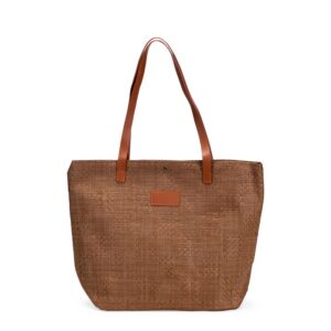BOLSA PALHA TRANÇADA