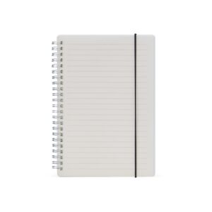 CADERNO COM CAPA PLÁSTICA