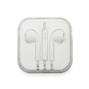 FONE DE OUVIDO C/ MICROFONE -BCO/BCO