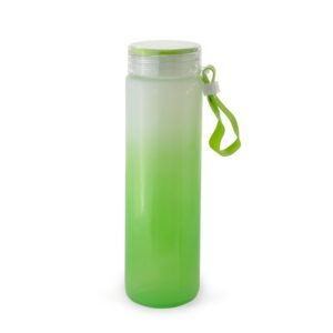 GARRAFA DE VIDRO 400ML (PODEM HAVER RISCOS NA PINTURA E/OU PEQUENAS BOLHAS NO CORPO DA GARRAFA)