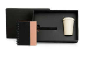 Kit Caderno, Caneta E Copo - 3 Pçs